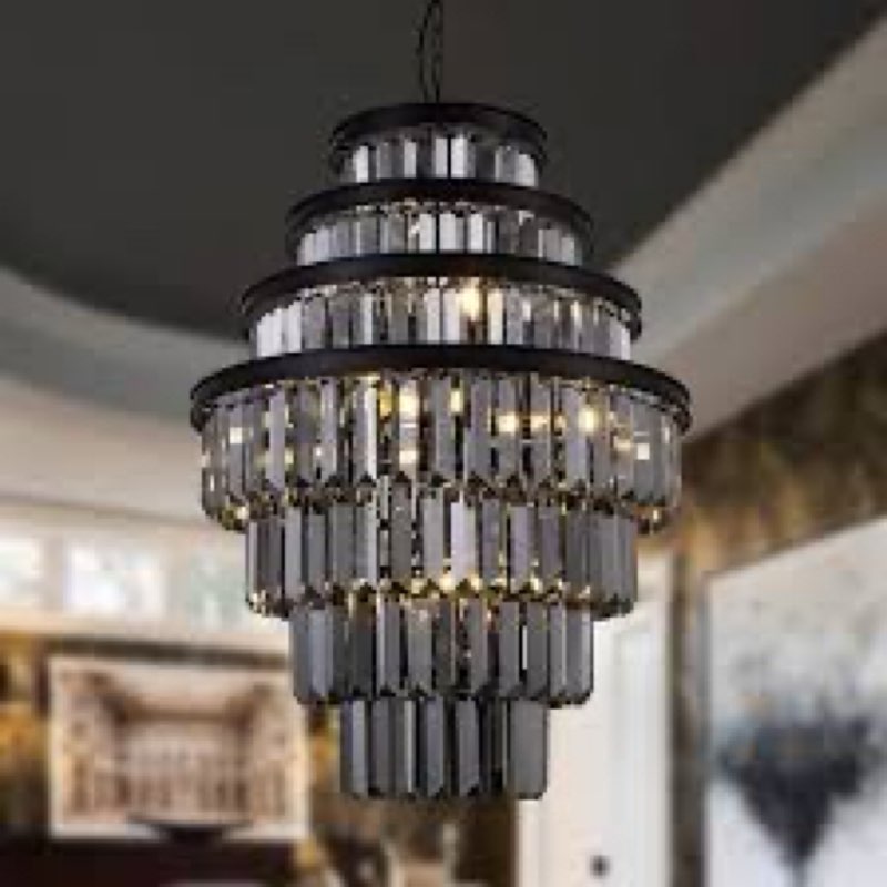 Wellmet Gray Crystal. Chandelier ??