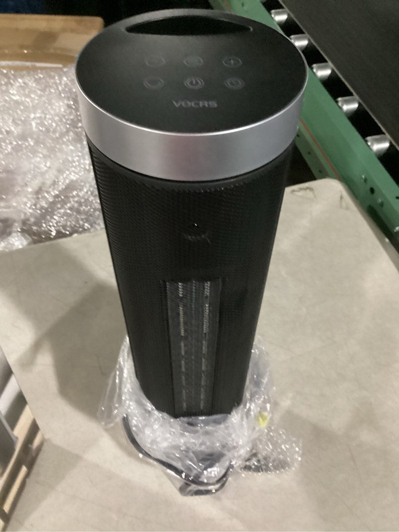 Condition photo showing Good Condition for Space Heater for Indoor Use with Remote - 70° Oscillating Tower Electric Heater, 24 Inchs, 12H Timer, 1500W Quiet PTC Ceramic Heating with Thermostat, Fast Safety Heat for Office, Home, Bedroom