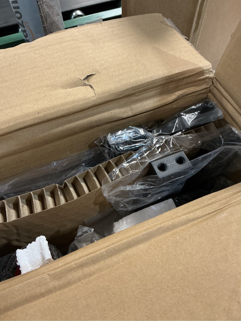 Condition photo showing Good Condition for queen size bed frame, 14 inch heavy duty metal platform bed frame, noise free steel mattress foundation, no box spring needed, spacious under bed space