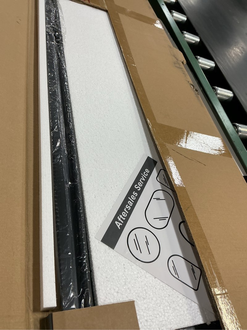 Condition photo showing New/Like New for delma wall full length mirror,standing mirror full body,large floor for wall door bedroom bathroom living room with aluminium frame(with stand,56x15-black) black 56"l x 15"w x 1pcs