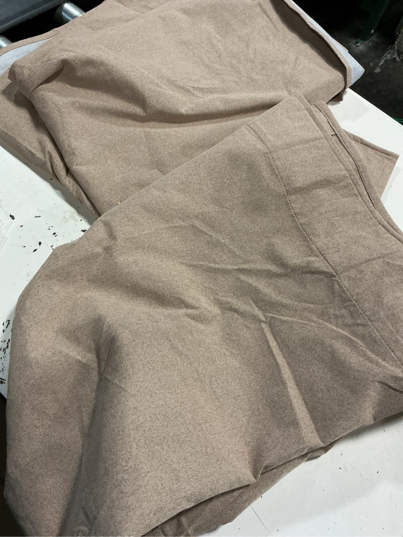 Condition photo showing Good Condition for ryb home brown 100% blackout curtains 84 inches long, thermal insulating privacy energy saving linen curtains for bedroom living room window office theater dining nursery, w52 x l84, 2 panels 52"w x 84"l (pack of 2) brown