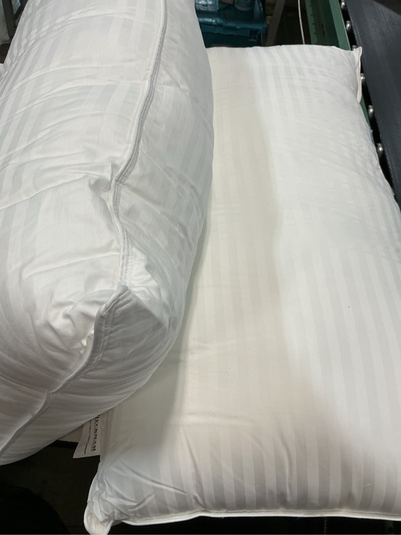 Condition photo showing Good Condition for beckham hotel collection bed pillows king size set of 2 | down alternative pillow for back, stomach or side sleepers king white