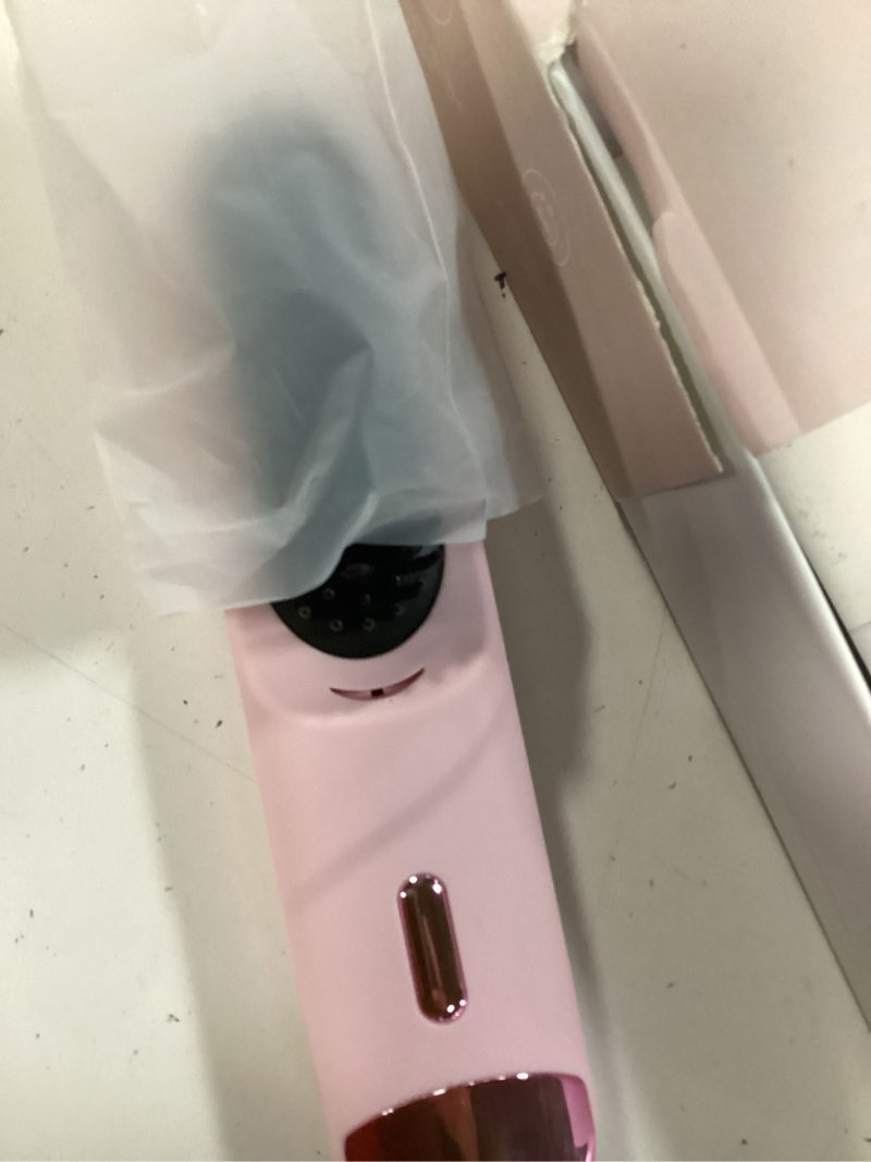Condition photo showing Good Condition for go brush pro for short hair 2026 hair straightener brush 300m negative ions,portable cordless straightening comb for women,fast heating 4 temps for frizz-free smooth hair travel gift light pink