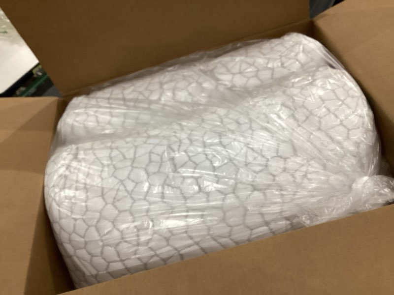 Condition photo showing Good Condition for QUTOOL Cooling Pillow for Sleeping 2 Pack, Luxury Shredded Memory Foam Bed Queen Pillows Set of 2, Cool Pillow for Hot Sleepers Adjustable Firm Pillow for Side, Back, Stomach Sleepers Soft Yet Support White-cooling Basic Queen(2 Pack)-20'*30'