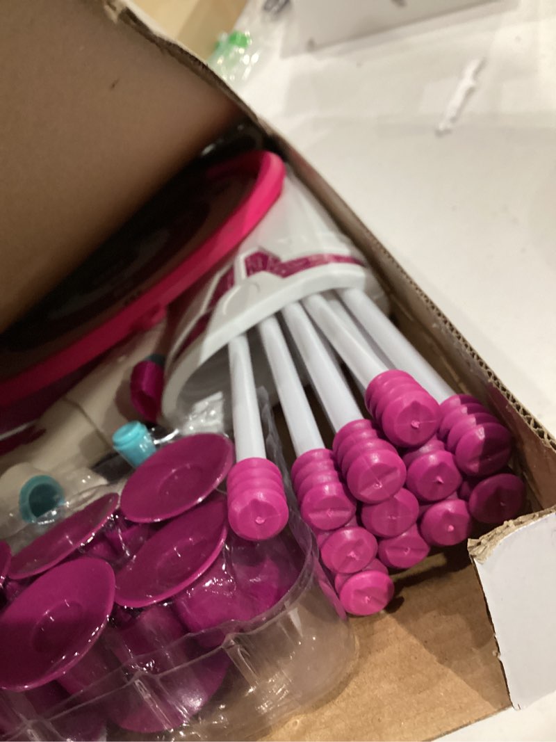 Condition photo showing Good Condition for hyes bow and arrow for kids, led light up archery set with 12 suction cup arrows, 1 hanging target, 3 score targets & 1 quiver, indoor outdoor sport for boys girls ages 4-12, purple hanging-purple