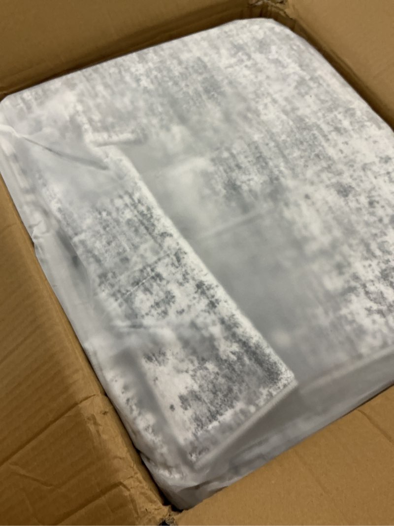 Condition photo showing New/Like New for zesthome 8x10 Area Rugs for Living Room, Non-Slip Backing Washable Rug, Modern Abstract Area Rug, Stain Resistant Rugs for Bedroom, Ultra-Thin Large Area Rugs, Area Rug 8x10 Grey 8' x 10' (Rectangular)