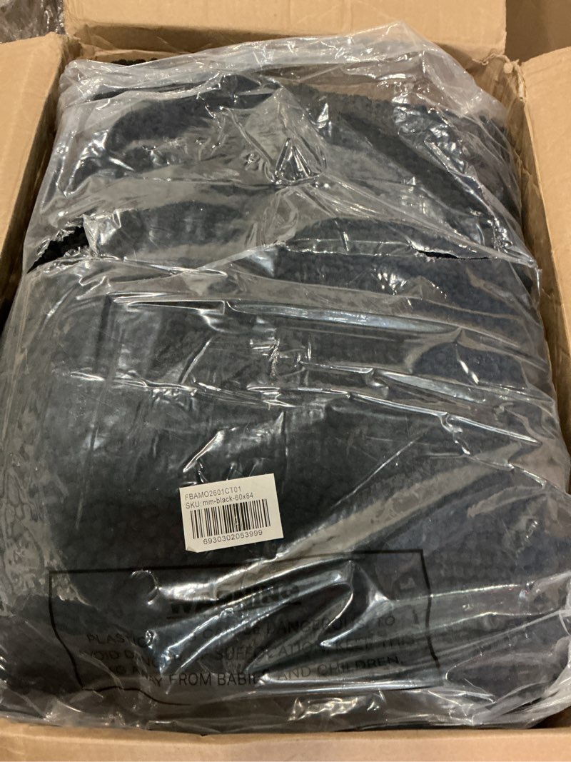 Condition photo showing Good Condition for muddy mat® as-seen-on-tv highly absorbent microfiber door mat and pet rug, non slip thick washable area and bath mat soft chenille for kitchen bathroom bedroom indoor and outdoor - black 5ft x 7ft