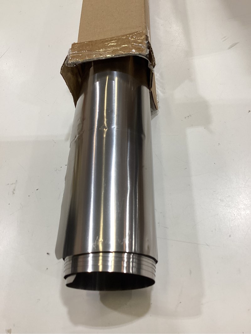 Condition photo showing As Is for tgpaotitanium wood stove chimney - 79"/98"/118" foldable titanium foil chimney pipe for camping tent stoves (0.1mm titanium, 9.4" packed length)