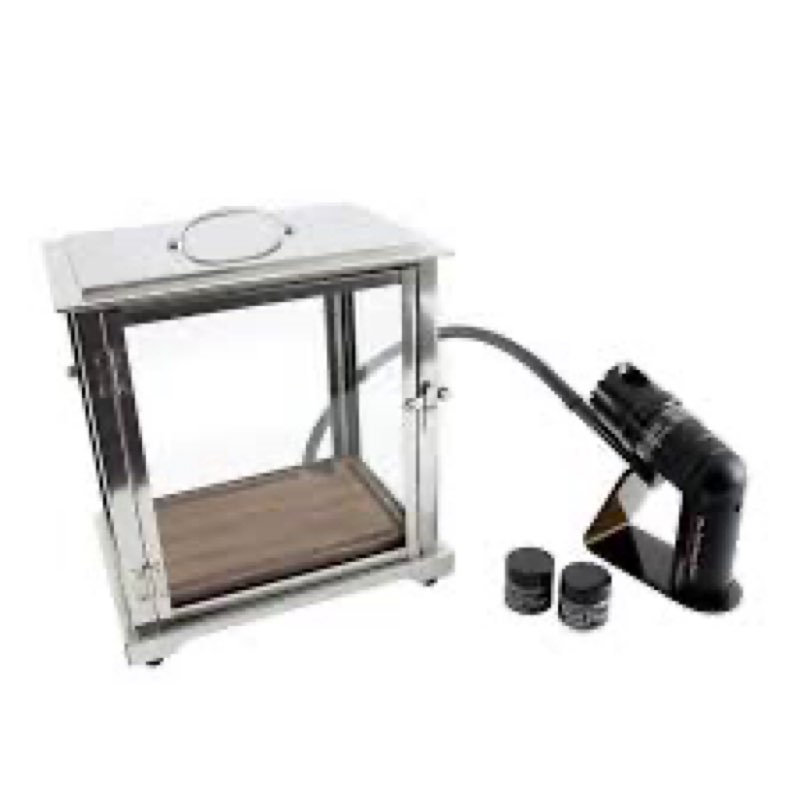 crafthouse by fortessa glass cocktail smoking box with handheld smoker black smoker