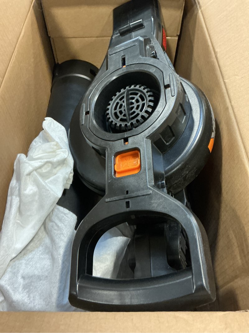 Condition photo showing Good Condition for WORX WG583 40V Cordless Leaf Blower, 3 in 1 Blowers for Lawn Care with Vacuum & Mulcher, Electric Blower with Brushless Motor & 2 Speed Control, 2 Batteries & Charger Included 210MPH 40V 3 in 1 w/(2)4.0 Ah Batteries