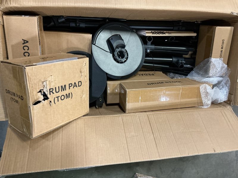 Condition photo showing Good Condition for AODSK Electric Drum Set with Quiet Mesh Pads,Electronic Drum for Beginner,USB MIDI,Throne,Headphones,Sticks, Included 15 Kits and 195 Sounds (AED-403-Teenagers Beginners)