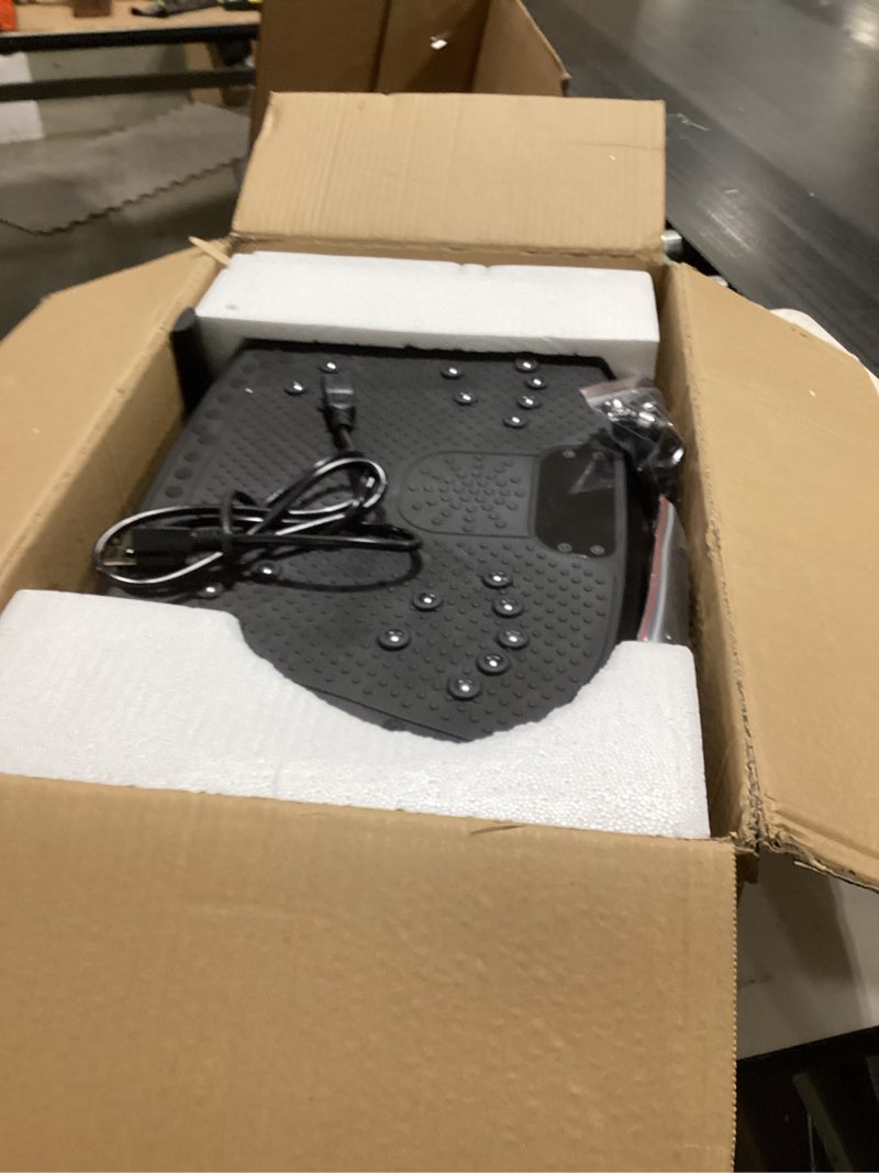 Condition photo showing Good Condition for Vibration Plate Exercise Machine, Vibrating Fitness Platform for Lymphatic Drainage, Full Body Shaker Workout Equipment, Bluetooth Power Shaping Vibrate Plate, Board Sport for Home Exercise Gym, Blue