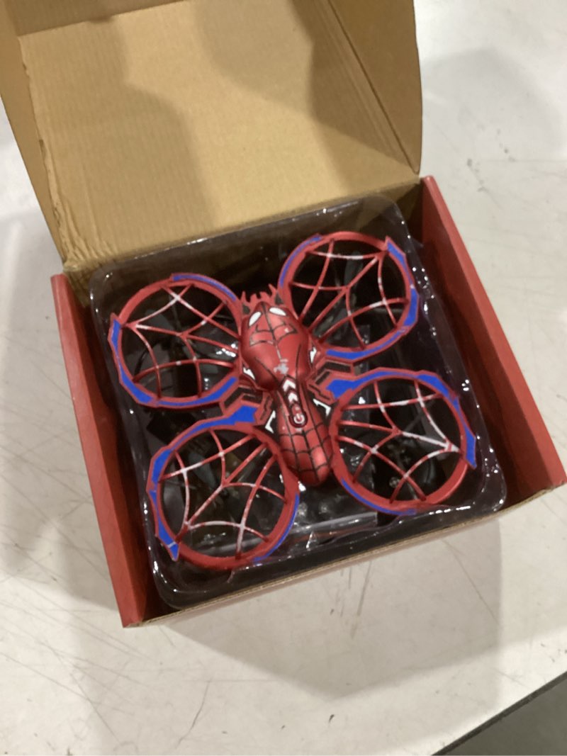 Condition photo showing Good Condition for spider mini drone for kids with with altitude hold and headless mode, 2 batteries, full propeller guards, 3 lighting effects, 360° flips, 3 speeds, birthday gifts toys for beginners boys girls