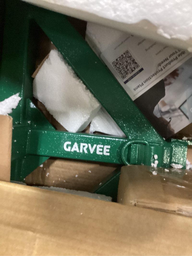 Condition photo showing Good Condition for garvee 3 point hitch receiver for category 1 tractor, 2 in receiver, 3 ball & hook, heavy duty trailer hitch compatible with kubota, bx, lm25h, wlm tractor green 33"x 17.5"