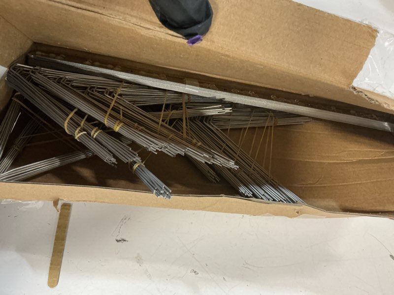 Condition photo showing Good Condition for bird spikes for pigeons small birds cat, 15 feet bird spikes stainless steel bird deterrent spikes 14 strips 15ft