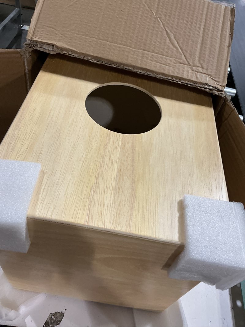 Condition photo showing Good Condition for pyle jam - wooden cajon - handcrafted stringed lightweight percussion box with internal guitar strings, rubber capped feet, suitable for all ages
