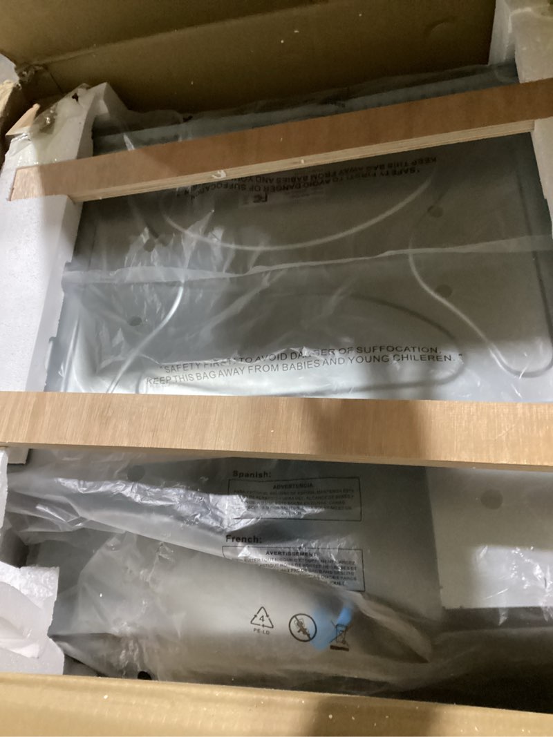 Condition photo showing As Is for 24” Electric Built-In Single Wall Oven - 2.5 Cu.Ft, 5 Cooking Functions, 3000W, Double-Layered Glass Door, Mechanical Knobs - Perfect for Your Kitchen