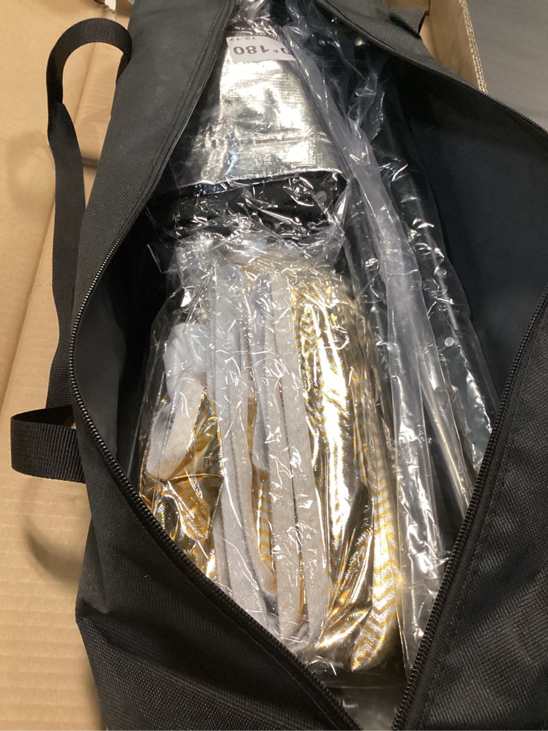 Condition photo showing Good Condition for k&f concept u-shape reflector curved reflector 180x60cm with 4-in-1 reflective fabric, black/gold/white/silver, with 1.9m stand, with storage bag, for photography studios 70.8*23.6inch