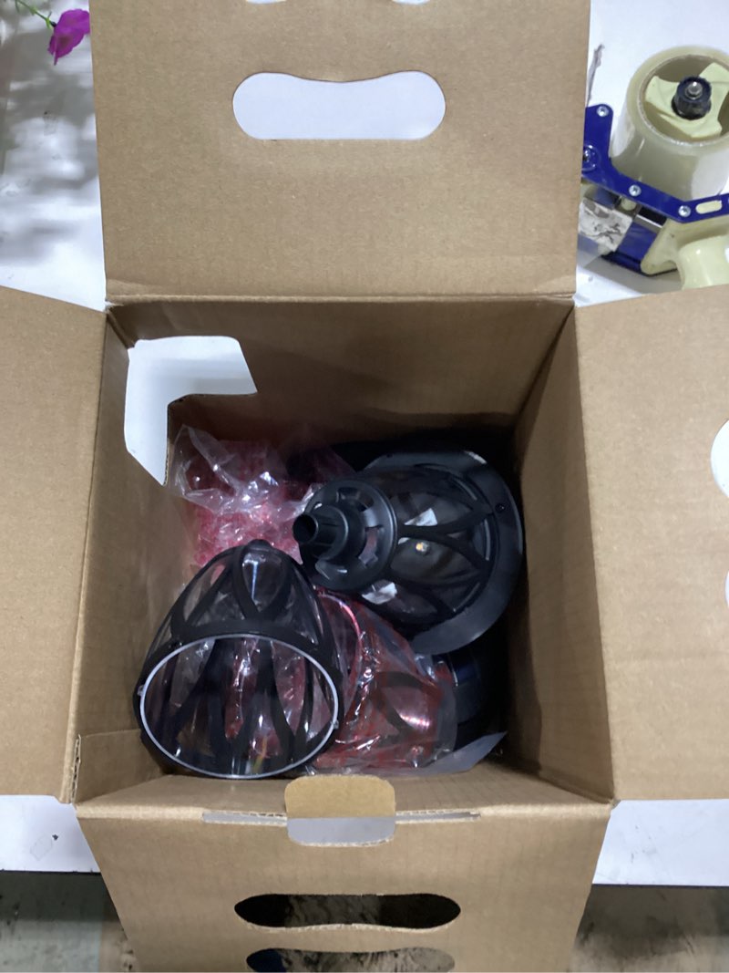 Condition photo showing As Is for harbor breeze 6 -pack 5 -lumens matte black solar led outdoor path light kit ( 3000-k )