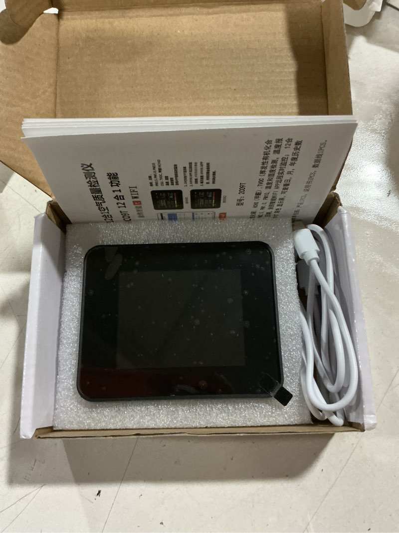 Condition photo showing Good Condition for smart air quality monitor, indoor air quality meter with hcho, co2, pm2.5 pm10,pm1.0, tvoc, aqi, tem