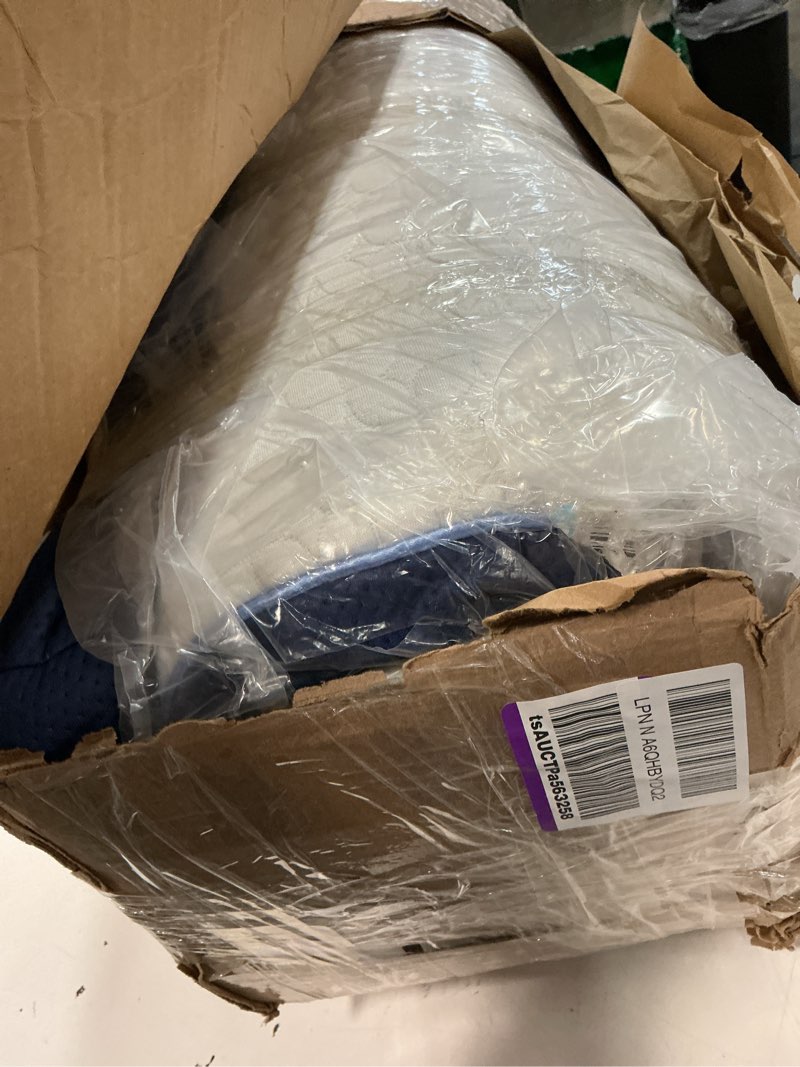 Condition photo showing Good Condition for 6 inch twin size mattress, firm gel memory foam twin mattress in a box, firm back support for pressure relief & spinal alignment, certipur-us certified, fiberglass-free