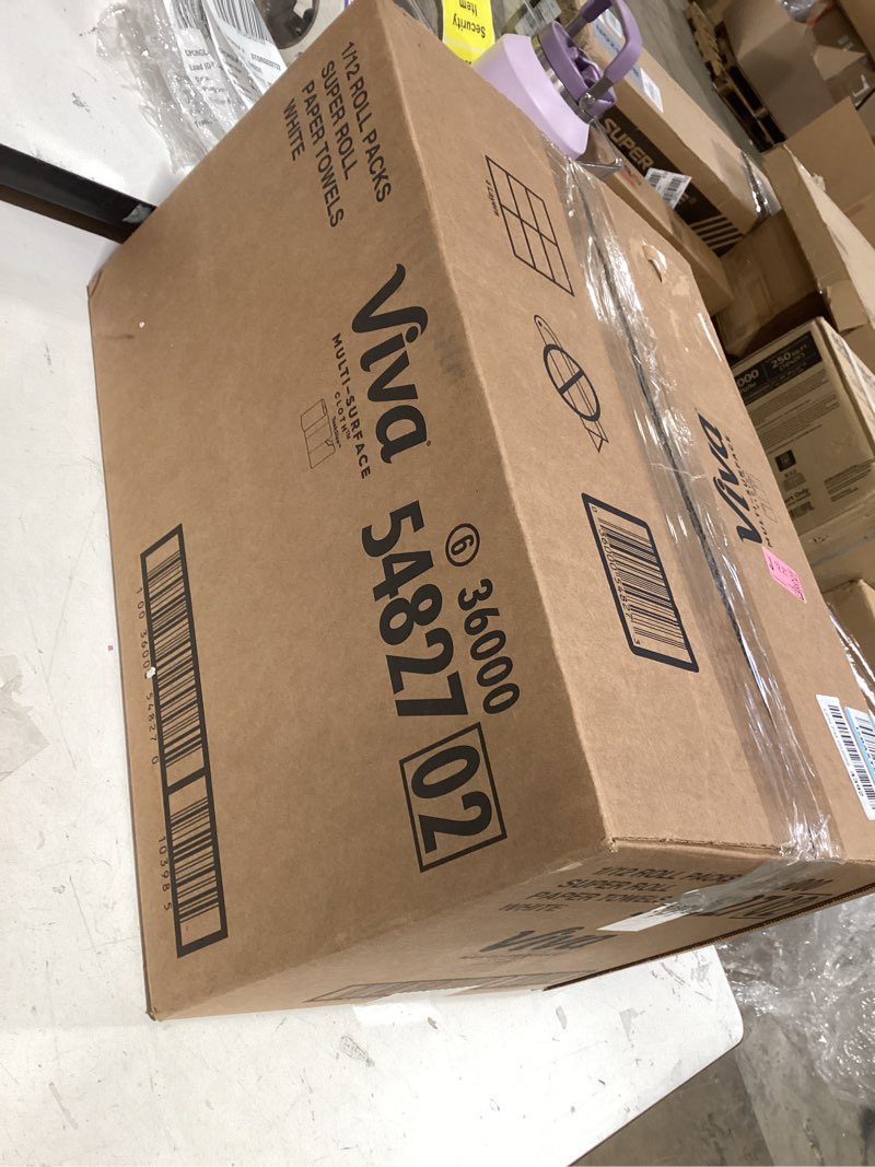 Condition photo showing New/Like New for viva multi-surface cloth paper towels, task size - 12 super rolls (2 packs of 6) - 81 sheets per roll super 81 sheet (pack of 12)