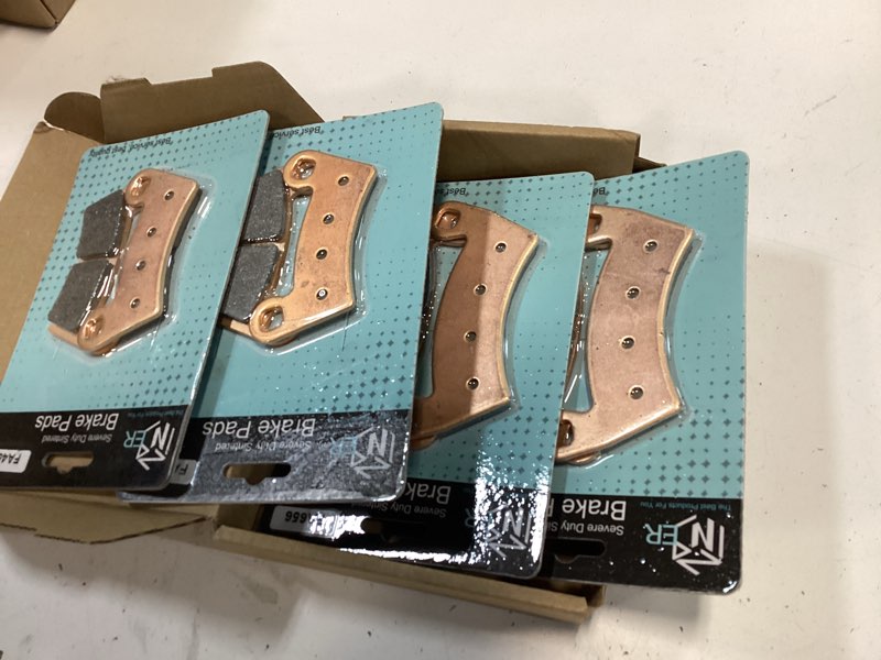 Condition photo showing Good Condition for Zinger Brake Pads for Polaris Ranger XP 1000 2018-2023,Polaris General 1000 EPS 2016-2023,Ranger Crew XP 1000 2020-2023,General 1000 Sport 2020-2025,4 Set Front and Rear Sintered Copper Brake Pads Sintered Copper Material