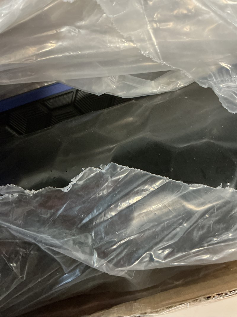 Condition photo showing Good Condition for ezgo txt golf cart full coverage floor liner mat, fits ezgo txt (1994+), valor(1994+), express s4(2012-2020), cushman workhorse, ex1(2020), thick anti-slip rubber, blue trim black blue
