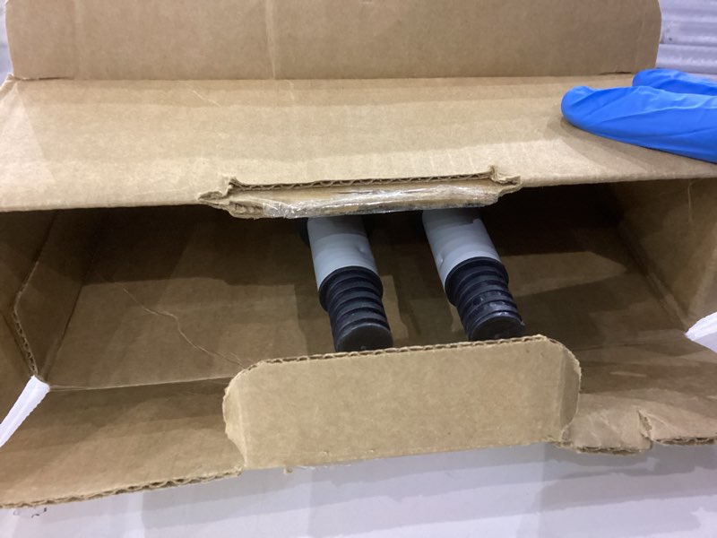 Condition photo showing As Is for Snow Joe SJBLZD-JMB-PRP2 2-Pack Jumbo Telescoping Snow Broom + Ice Scraper, Purple