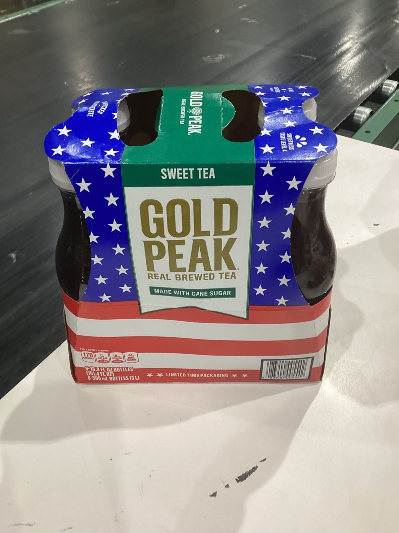 Condition photo showing New/Like New for Gold Peak Tea, Sweet Tea, 16.9 fl oz, 6 Pack