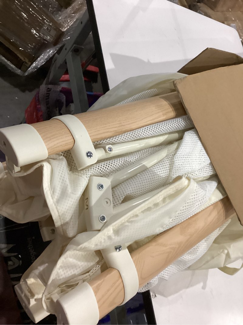 Condition photo showing New/Like New for foldable baby playpen, 51x51 foldable play pen for babies and toddlers, portable playpen indoor outdoor, kids safety area travel play yard with storage bag grey