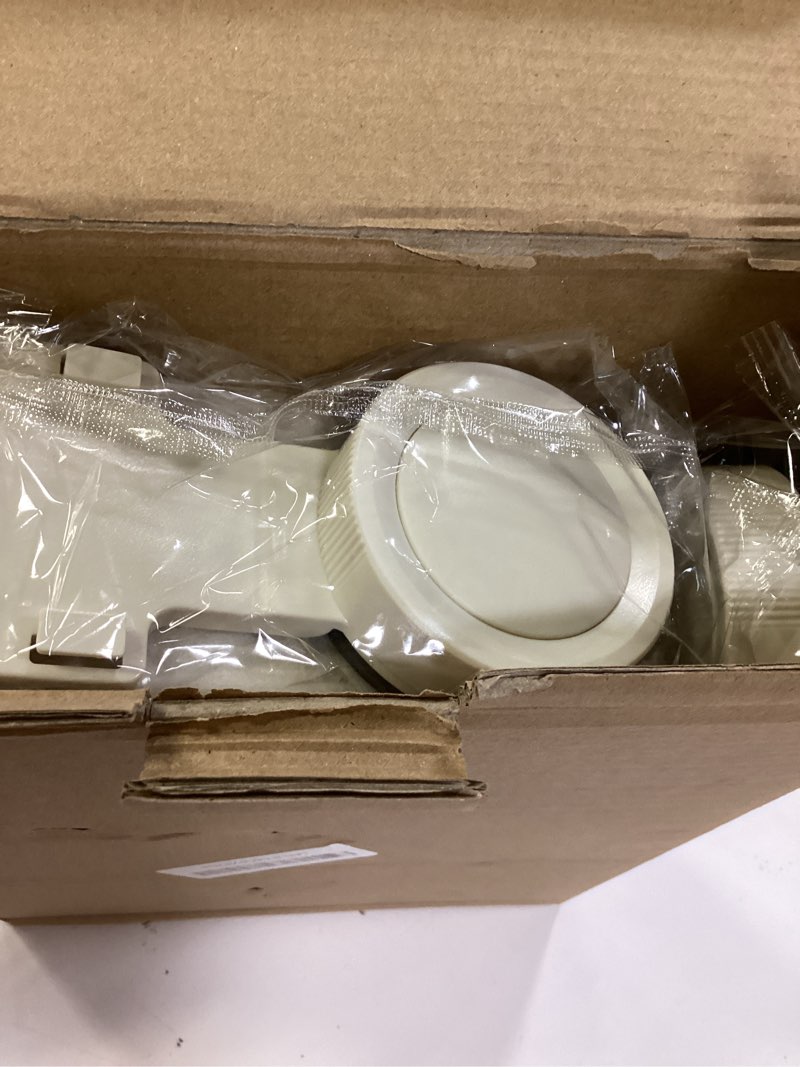 Condition photo showing New/Like New for voldra corner shower caddy suction cup, aluminum corner shower shelves for wall no drilling, large suction cup shower organizer with towel bar & hooks removable bathroom storage(2 pack-cream white) cream white-corners 2 pack