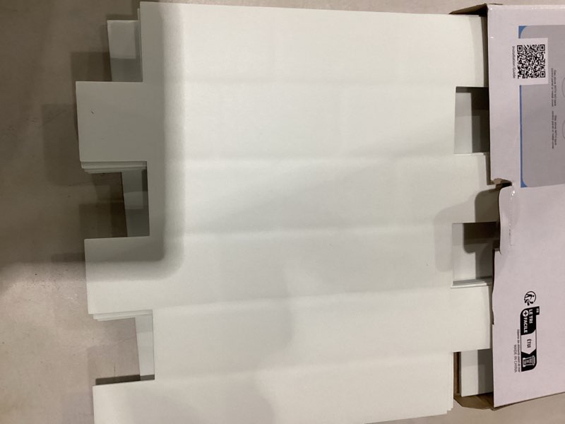 Condition photo showing As Is for art3d peel and stick backsplash tiles – 12"x12" white washed thicker design, self-adhesive wall tile for kitchen & bathroom