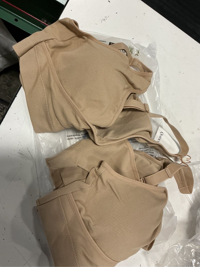 Condition photo showing Good Condition for seamless crossover nursing & lounge bra (2-pack), xl, sand