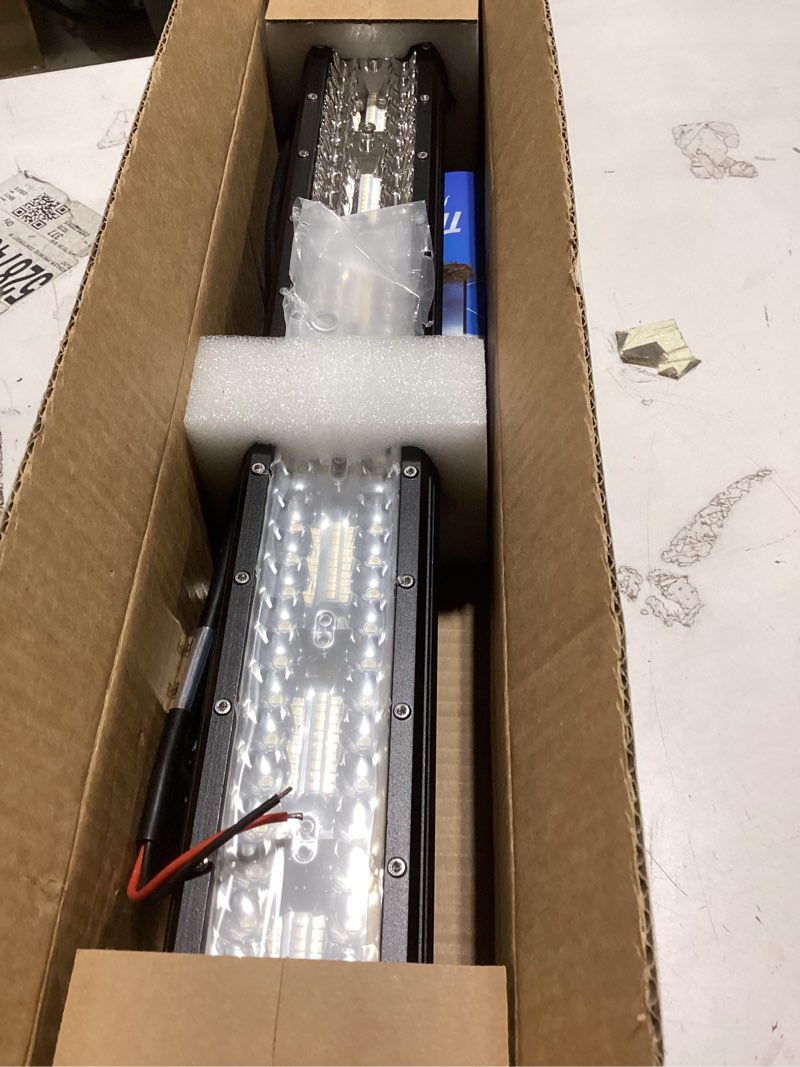 Condition photo showing Good Condition for nilight led light bar 20inch 420w flood spot combo triple row driving lamp roof bumper off road led work lights pods for van camper wagon car pickup golf cart atv utv suv truck boat 4x4 white