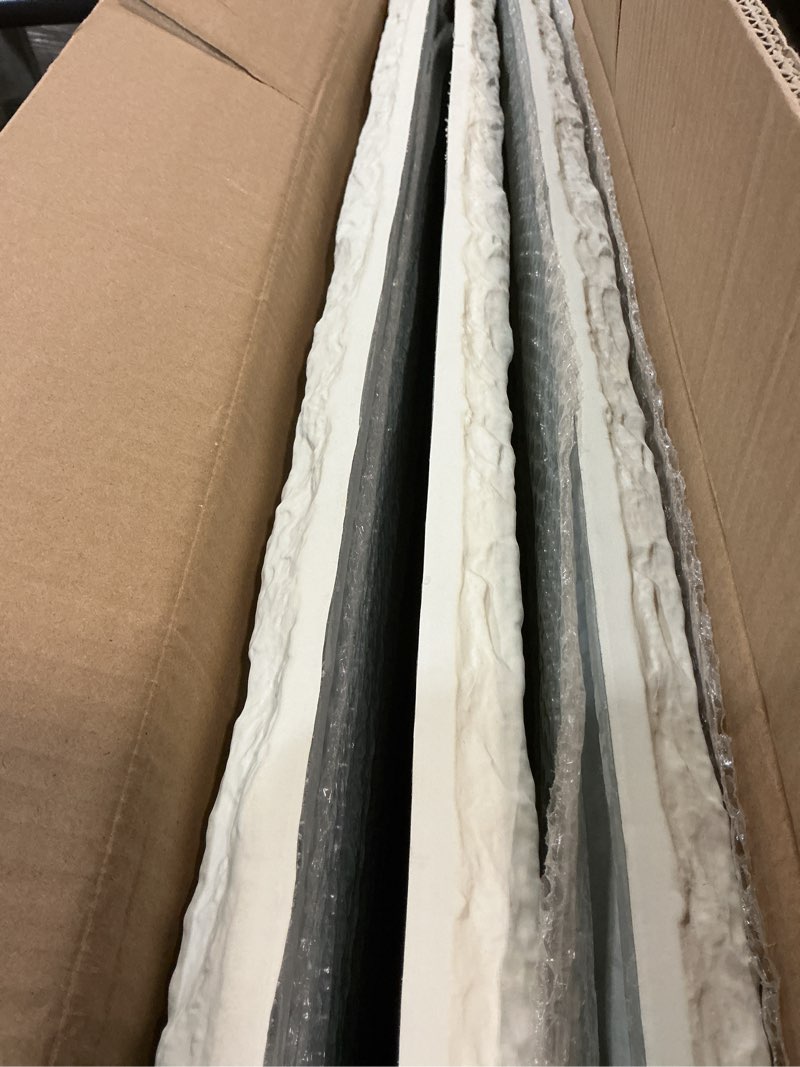 Condition photo showing Good Condition for KASARO 3D Panels for Interior Wall Decor, Faux Stone PU Wall Panels, Decorative Textured Flowstone Wall Covering Panels, 47.24" x 23.62" Waterproof, Bedroom Hotel Office Shop, White, 3 Pack