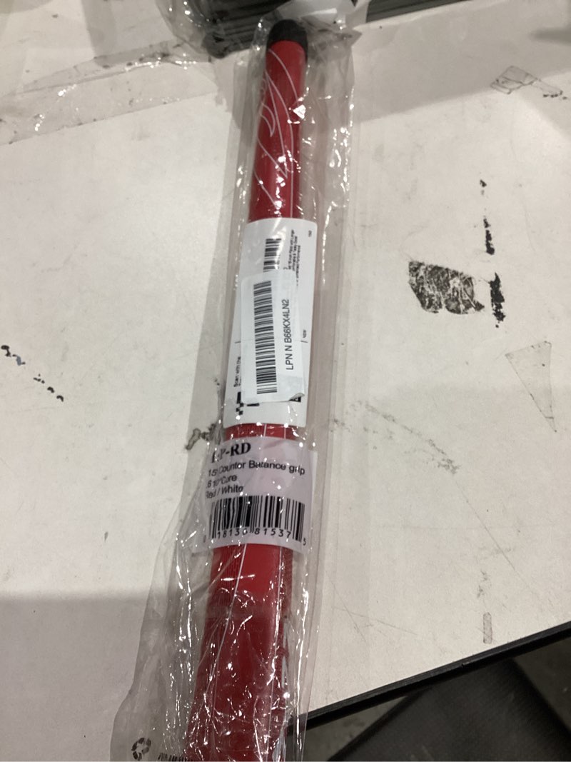 Condition photo showing As Is for Ultimate Feel Counter-Balance Putter: Long 15-Inch Pistol with Multiple Hand Placement Options. Sleek Black Design, Comfortable & Tacky Excel Polymer Grip, Enhanced by Multiple Tread Patterns 15" Red