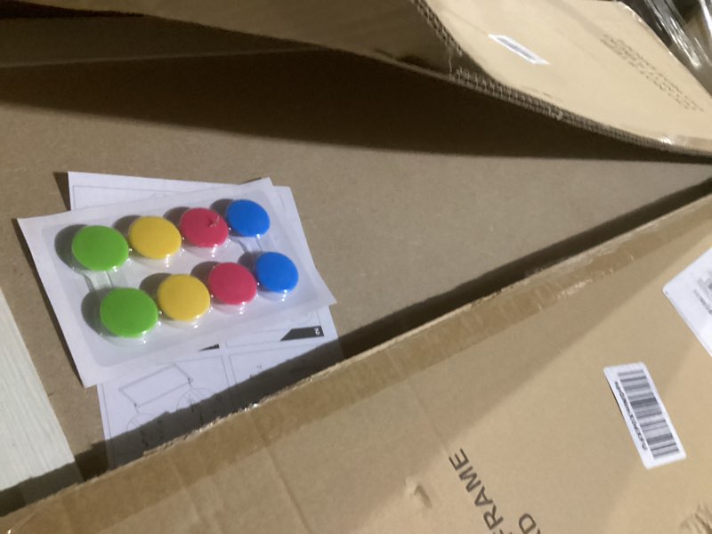 Condition photo showing Good Condition for Large White Board for Wall, 36'' x 24'' Magnetic Dry Erase Board, Decorative Whiteboard, White Vintage Wooden Frame White Wood 36"x24"