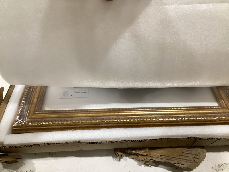 golden state art, 16x20 ornate vintage photo frame with white mat for 11x14 pictures or 16x20 withou