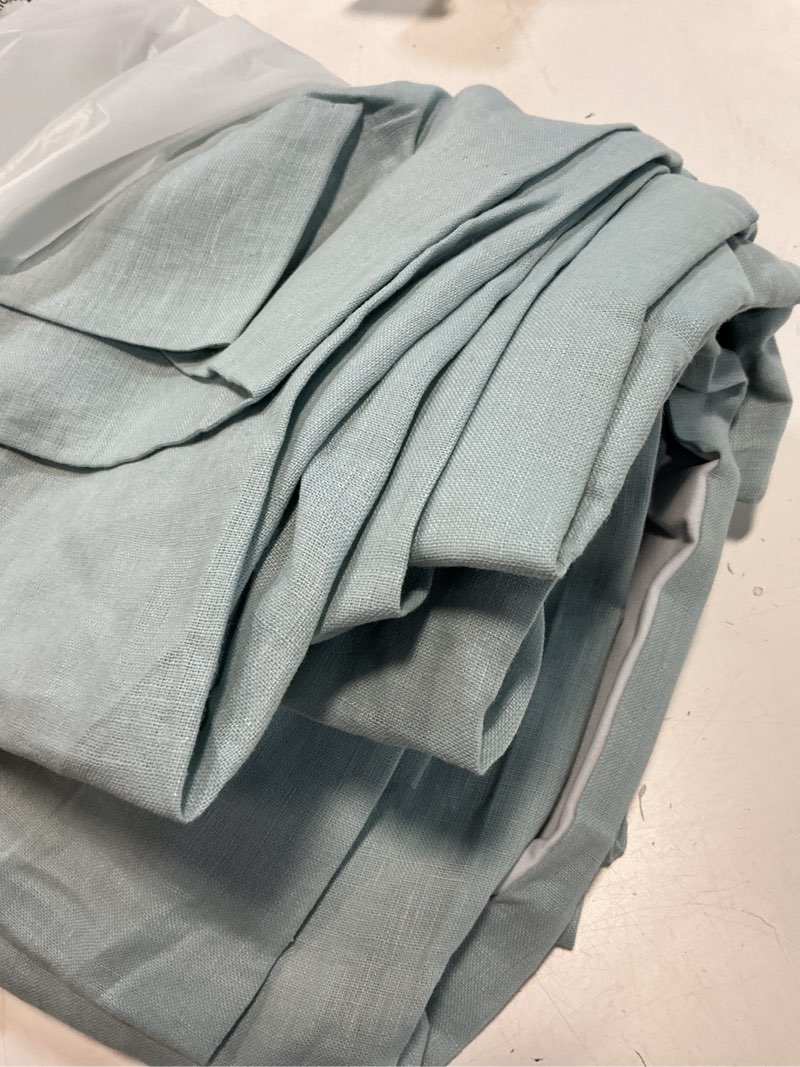 Condition photo showing Good Condition for european linen true blackout curtain 96x108