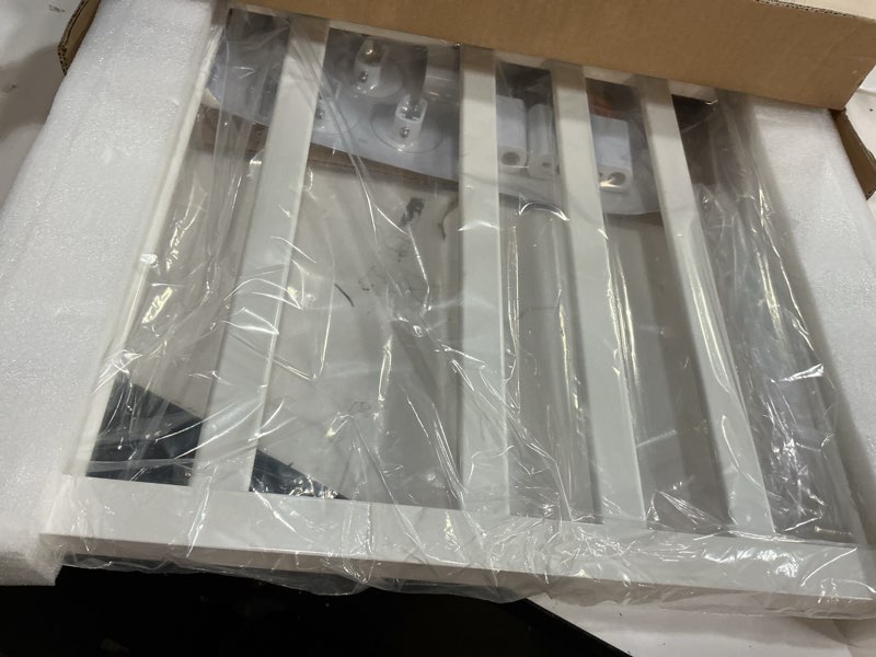 Condition photo showing New/Like New for Electric Towel Warmer Wall Mounted, 6 Bar Heated Towel Rack with Intelligent Timer & Temp Control, Plug-in/Hardwire, Left and Right Compatible White