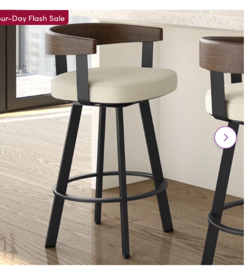 Counter stool wood beigeJY131738