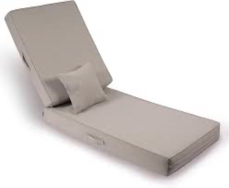 (Incomplete)AOFEITE Outdoor Olefin Water-Resistant Cushion with Pillow, Weather and Fade Resistant 36'' x18''x5'