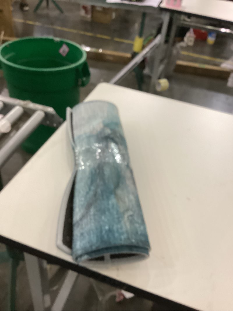addison rugs chantille acn524 teal indoor outdoor area rug small, stain resistant, machine washable, non shedding, bedroom, living room, dining room, kitchen rug teal' (rectangular)