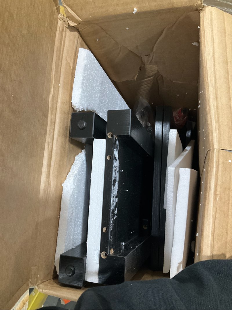 Condition photo showing Good Condition for 2 flip drawers shoe cabinet storage for entryway, narrow hidden shoes organizer for front door entrance, free standing shoes cabinet wooden hallway shoe rack(black) black medium