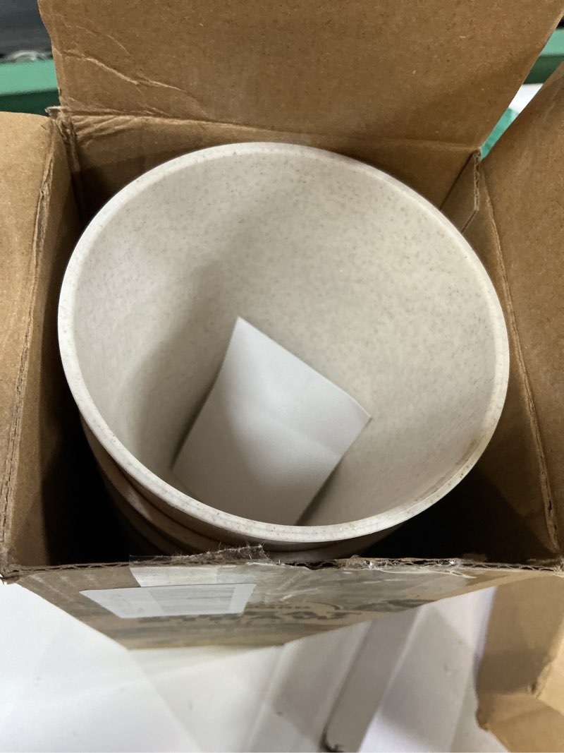 Condition photo showing New/Like New for grow forward premium wheat straw cups - 20 oz unbreakable bpa free hard plastic cups - reusable lightweight plastic drinking glasses for kitchen, outdoor, water, camping, rv - sahara sahara beige 20oz