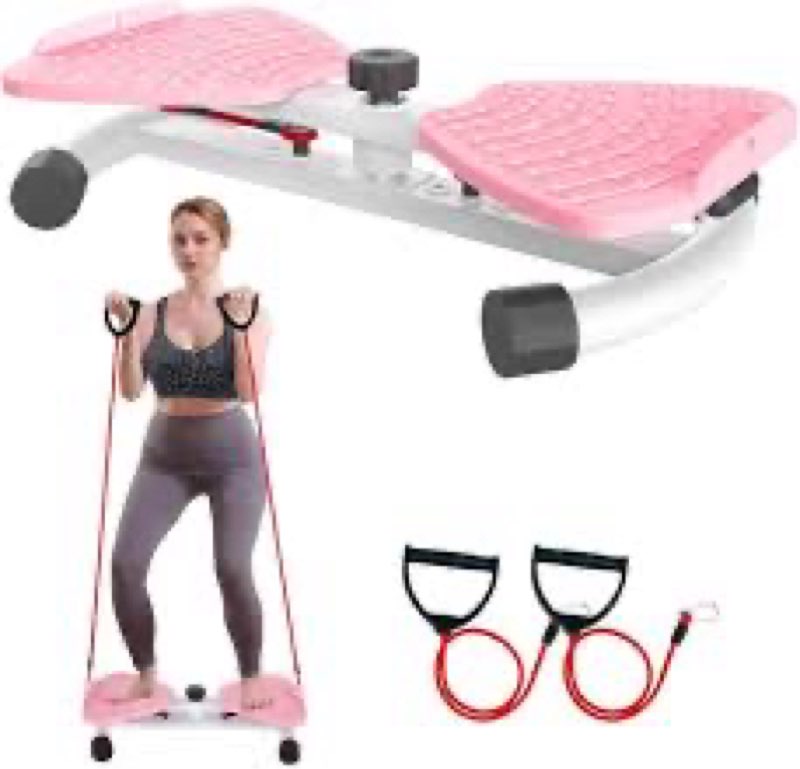 Waist Twister Machine Exercise Fitness Tool, Ab Machine Board with 330 lbs Weight Capacity & 20dB Ul