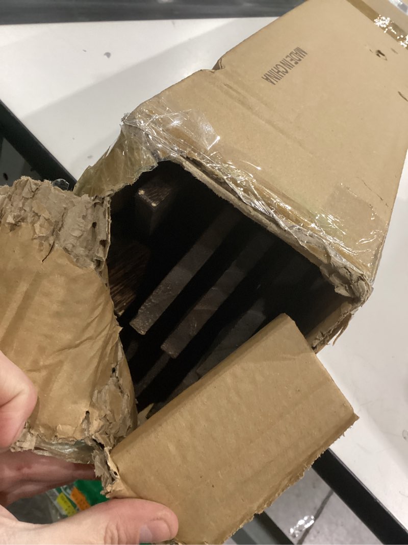 Condition photo showing Good Condition for 7FT Wooden Wedding Arch Heptagonal Wood Arches Arbor Backdrop Stand for Ceremony Indoor Outdoor Wedding Party Proposal Scene Garden Beach Forest Rustic Boho Decoration