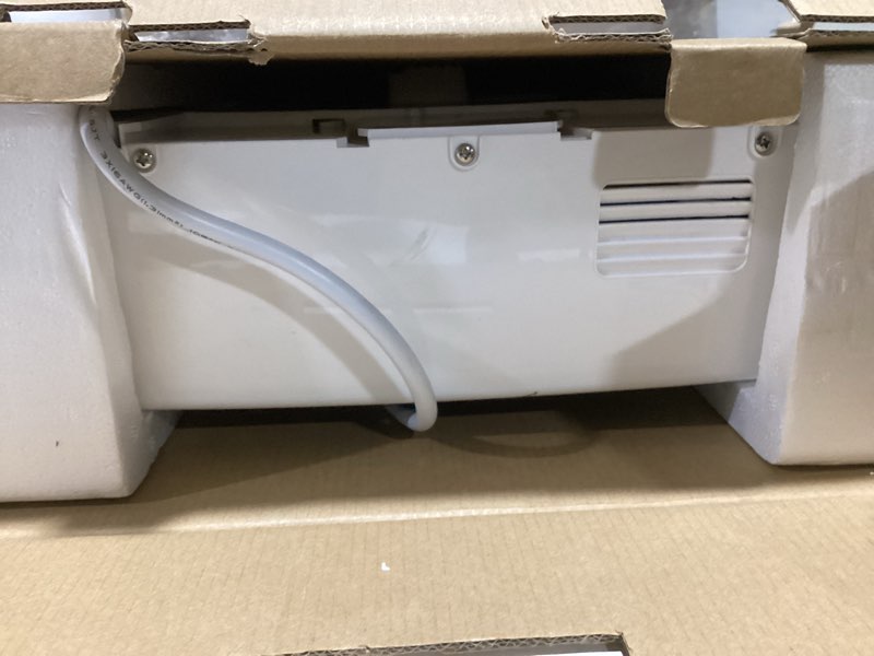 Condition photo showing As Is for Electric Smart Toilet Seat, Upgraded Heated Bidet with Adjustable Instant Warm Water and Warm Dryer, Night Light, Slow Close Lid (Elongated2 (Side Arm Control))