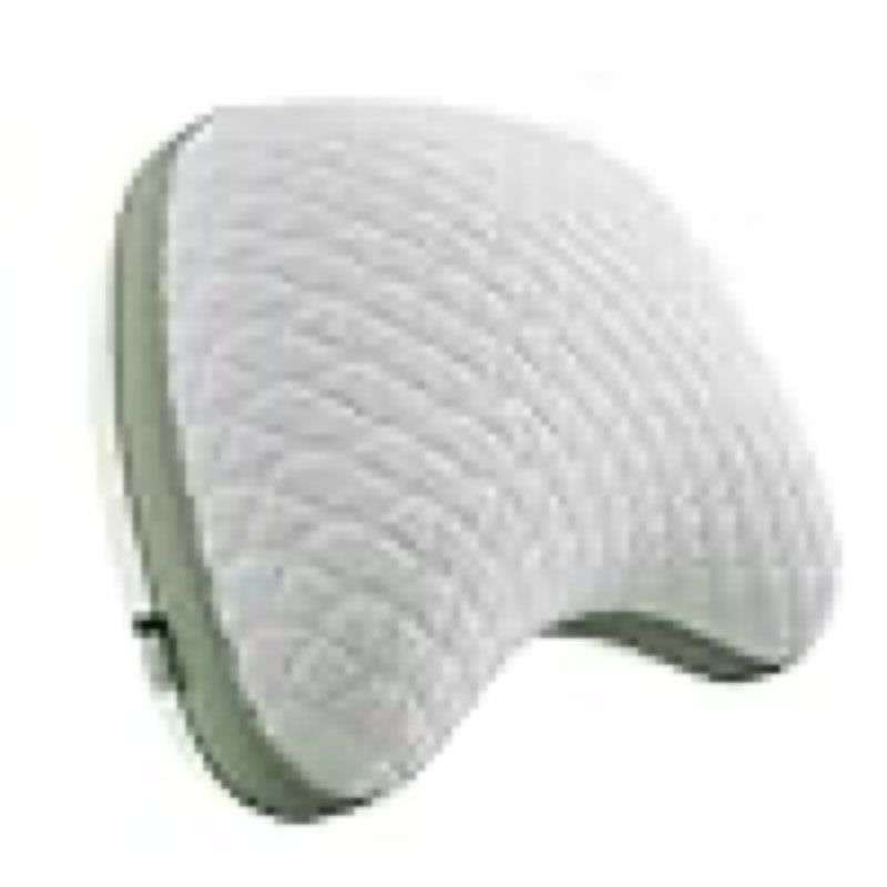 novilla tencel side sleeper pillow for neck and shoulder pain, ergonomic curved crescent design with adjustable shredded memory foam, silk-like soft cover for face & hair care, queen